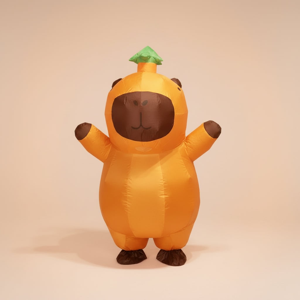 Halloween Dmuchany Kostium Kapibary dla Dorosłych z Wentylatorem - Image 2