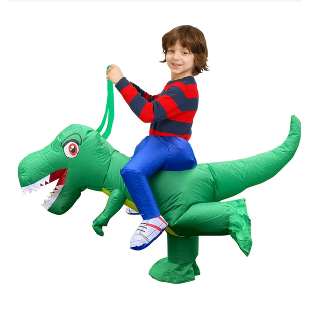 Halloween Dmuchany Strój Karnawalowy dla Dzieci Dinozaura z Wbudowanym Wentylatorem - Image 1