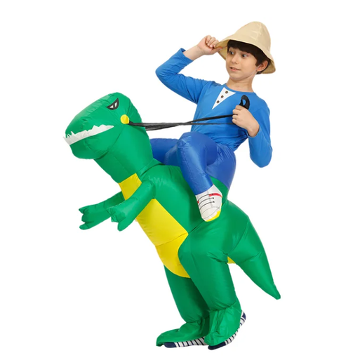 Halloween Dmuchany Strój Karnawalowy dla Dzieci Dinozaura z Wbudowanym Wentylatorem - Image 4