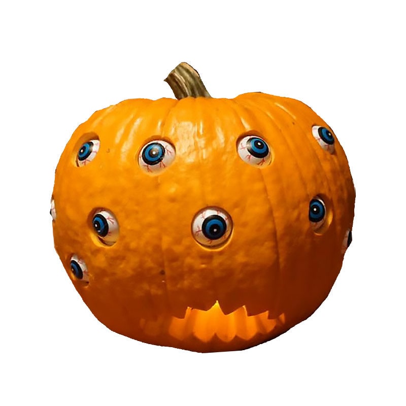 Halloween Dynia na Imprezę z Ruchomymi Elektronicznymi Oczami i Wzorami Strachu - Image 10