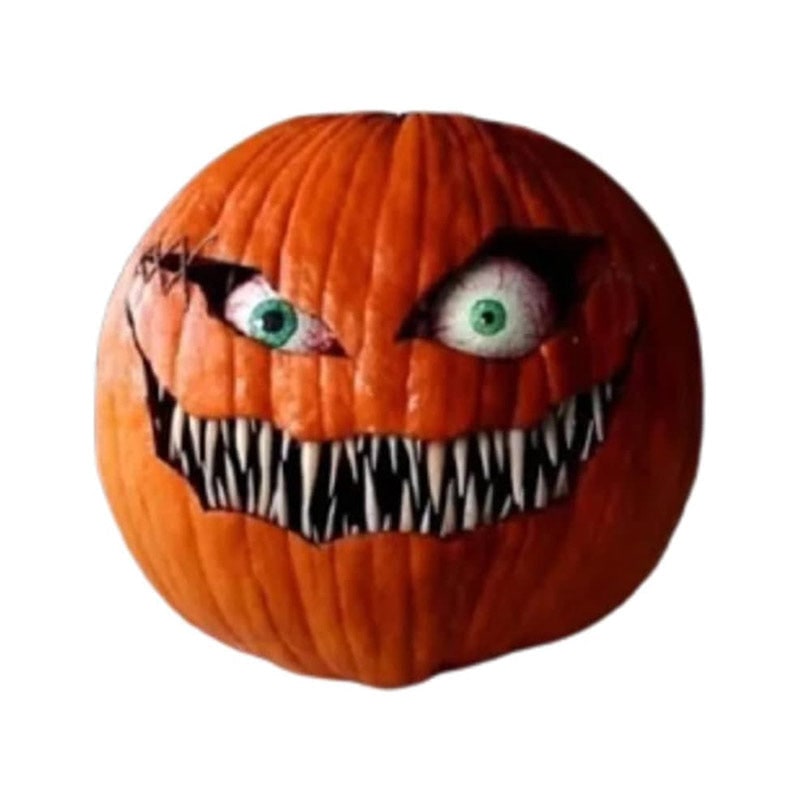 Halloween Dynia na Imprezę z Ruchomymi Elektronicznymi Oczami i Wzorami Strachu - Image 14