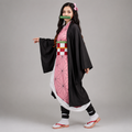 Halloween Dziecięcy Strój Karnawałowy Cosplay Anime Kimono z Haori i Pas Obi Outfit - Image 1