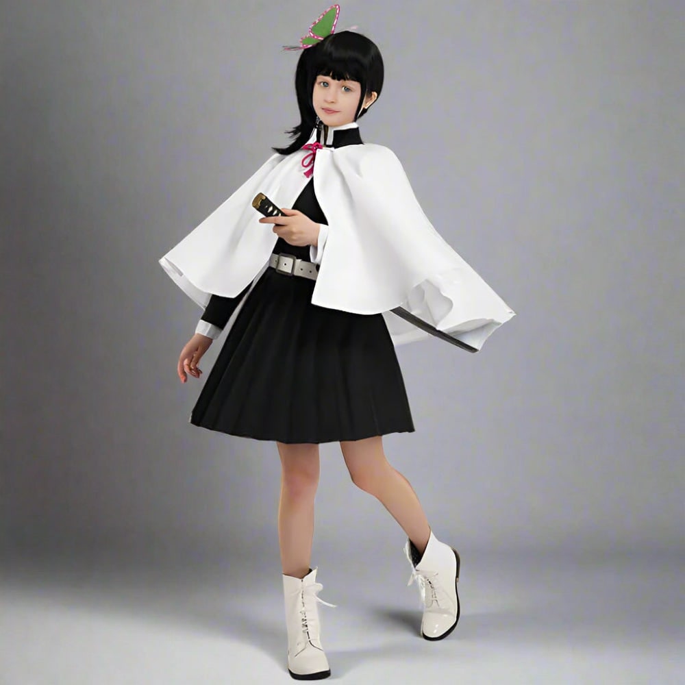 Halloween Dziecięcy Strój Karnawałowy Cosplay Anime Kimono z Haori i Pas Obi Outfit - Image 15