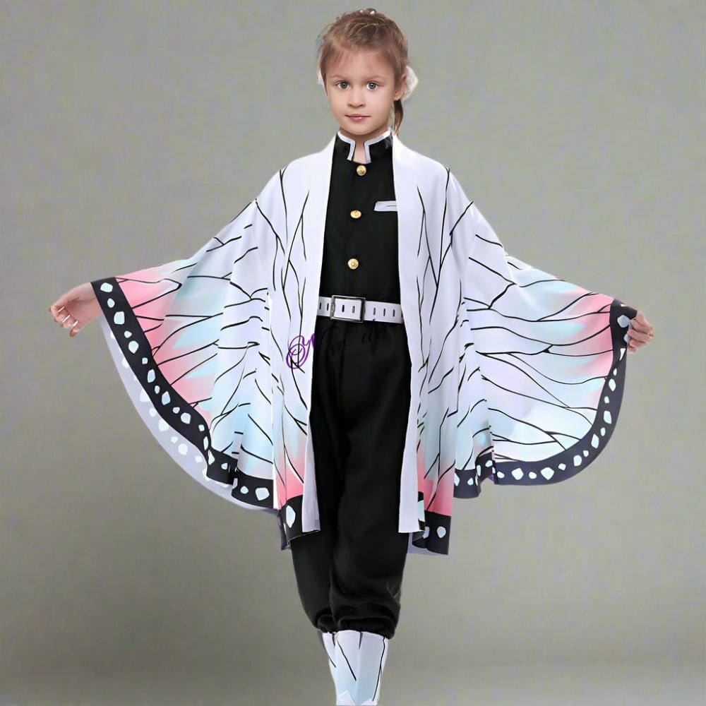 Halloween Dziecięcy Strój Karnawałowy Cosplay Anime Kimono z Haori i Pas Obi Outfit - Image 9