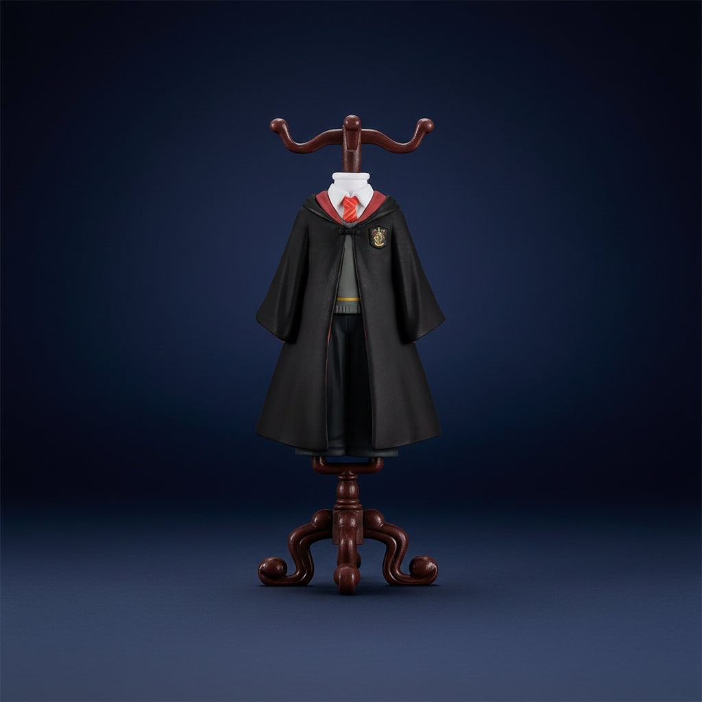 Halloween Figurka Kolekcjonerska Czarodzieja na Stojaku Ekspozycyjnym Do Malowania dla Dzieci - Image 1
