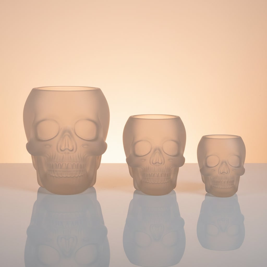Halloween Formy Silikonowe Czaszka 3D Zestaw Trzech Rozmiarów do świec i żywicy - Image 3