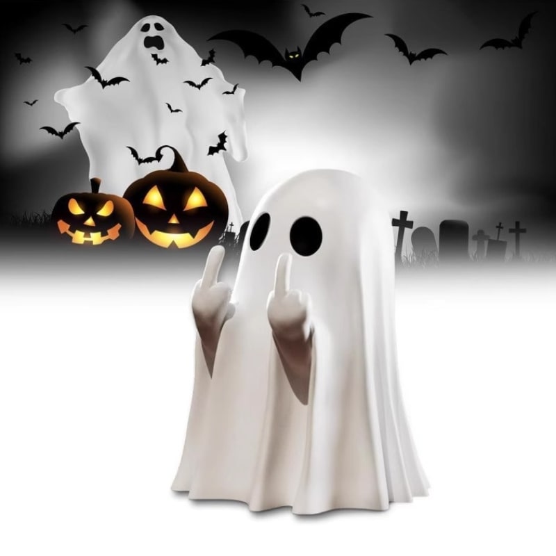 Halloween Ghost Decorations Miniature Resin Figurines for Tabletop and Shelf Display - Image 6
