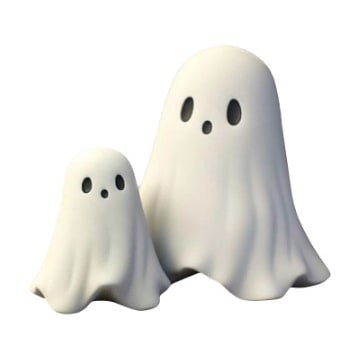 Halloween Ghost Decorations Miniature Resin Figurines for Tabletop and Shelf Display - Image 8