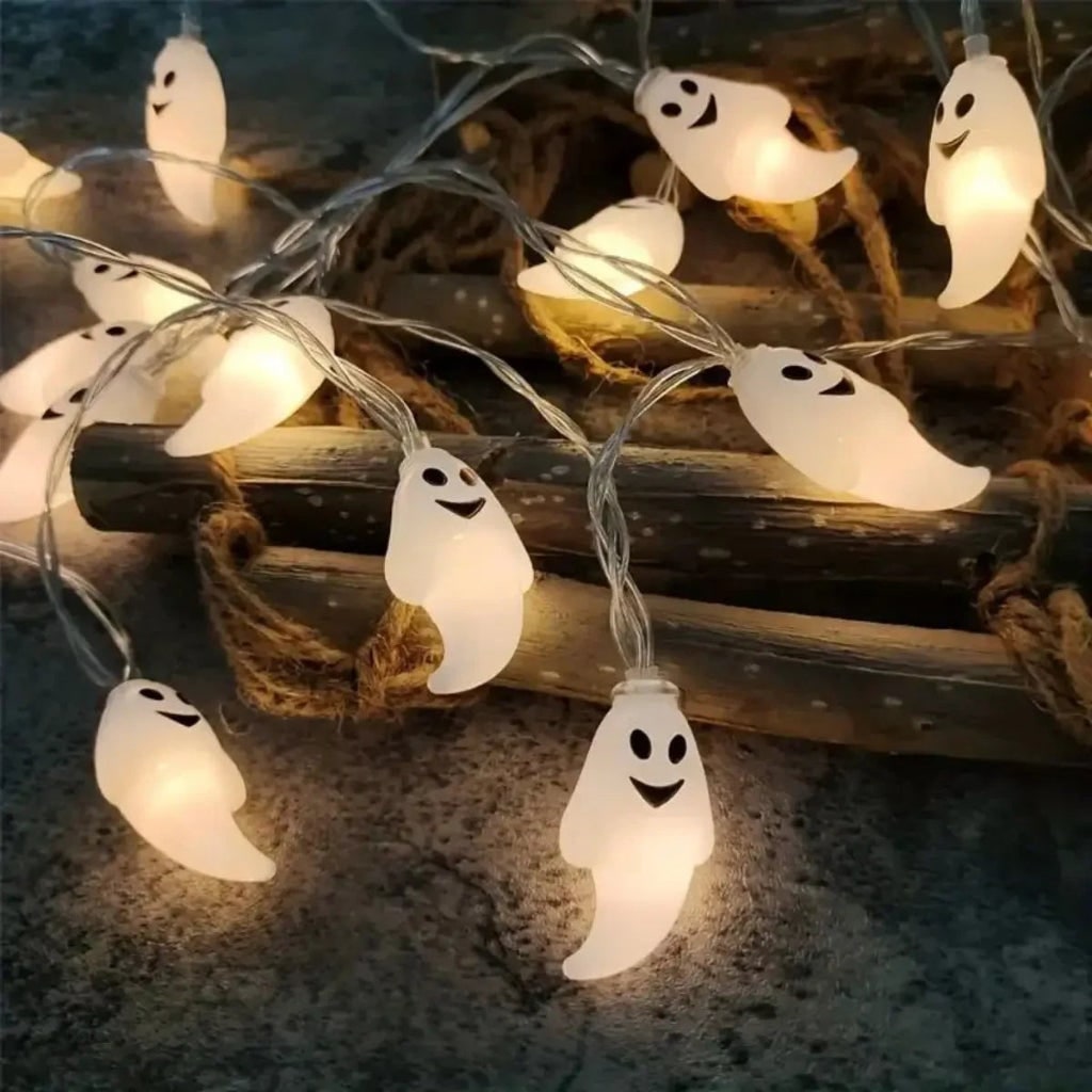 Halloween Girlanda świetlna LED Duszki do Dekoracji Wnętrz i Ogrodu - Image 4