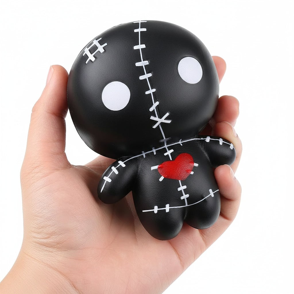 Halloween Gniotek Antystresowy dla Dorosłych i Dzieci Laleczka Voodoo Squishy do ściskania - Image 2