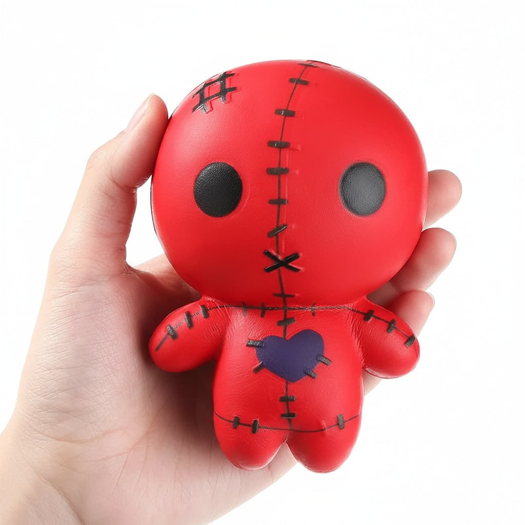 Halloween Gniotek Antystresowy dla Dorosłych i Dzieci Laleczka Voodoo Squishy do ściskania - Image 4