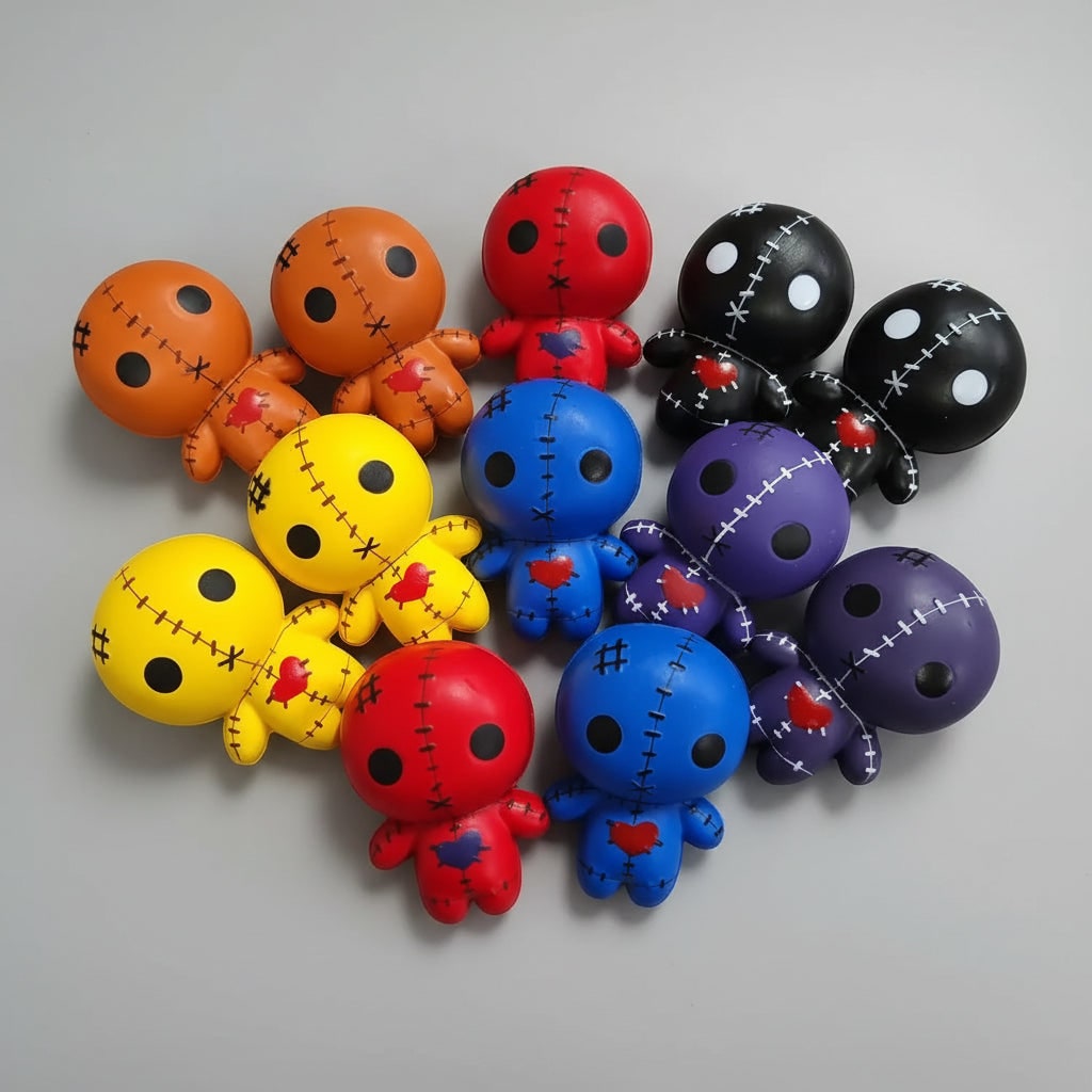 Halloween Gniotek Antystresowy dla Dorosłych i Dzieci Laleczka Voodoo Squishy do ściskania - Image 8