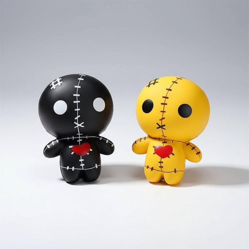 Halloween Gniotek Antystresowy dla Dorosłych i Dzieci Laleczka Voodoo Squishy do ściskania - Image 9