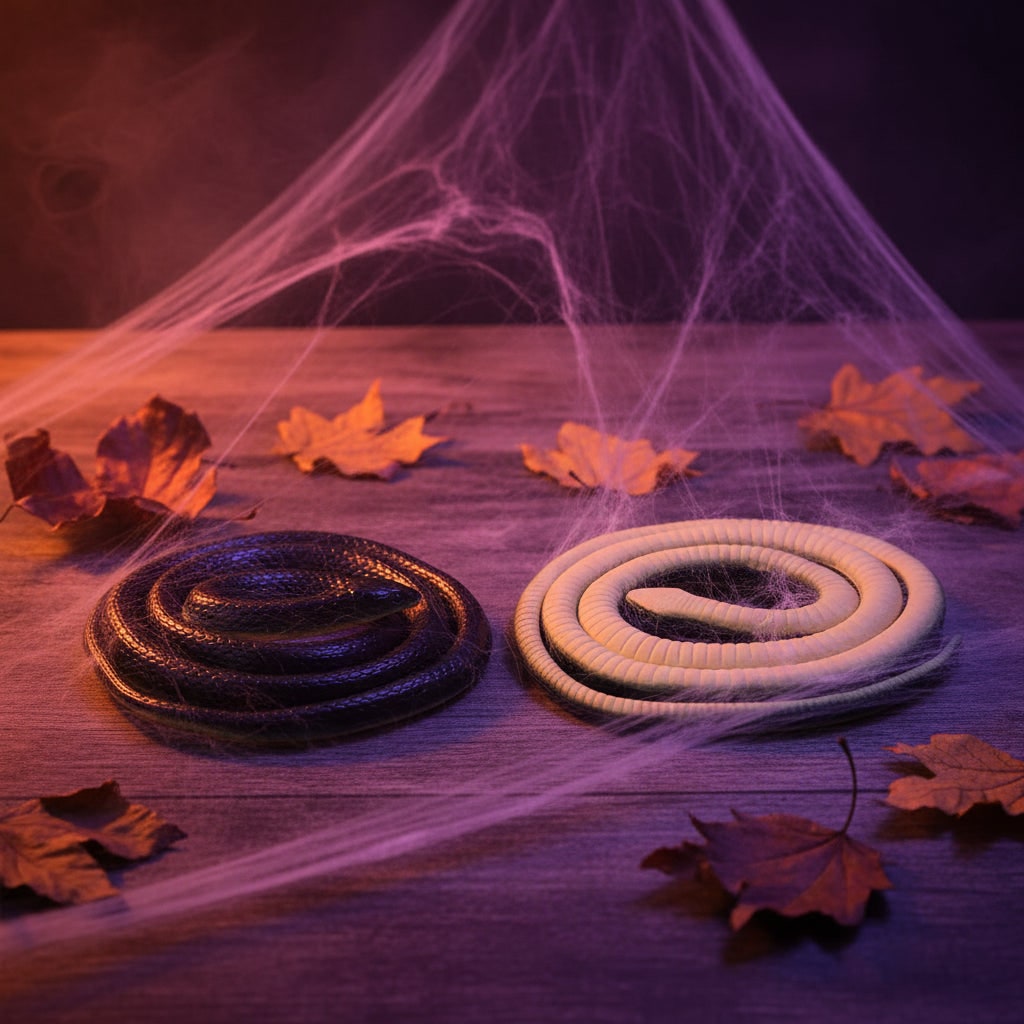 Halloween Gumowy Wąż Zabawka Dekoracyjna Realistyczna do Ogrodowego żartu 130 Cm - Image 4