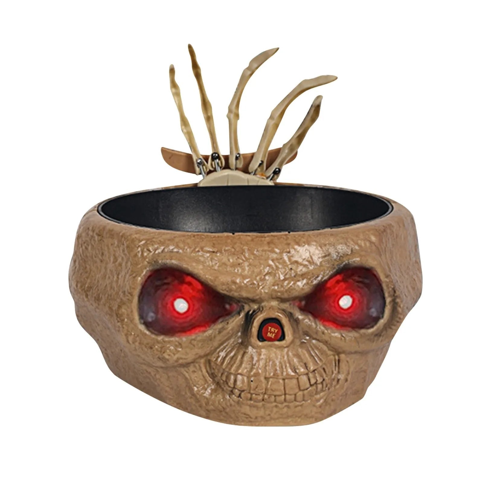 Halloween Interaktywna Miska na Słodycze ze Czujnikiem Ruchu i świecącymi Oczami LED - Image 6