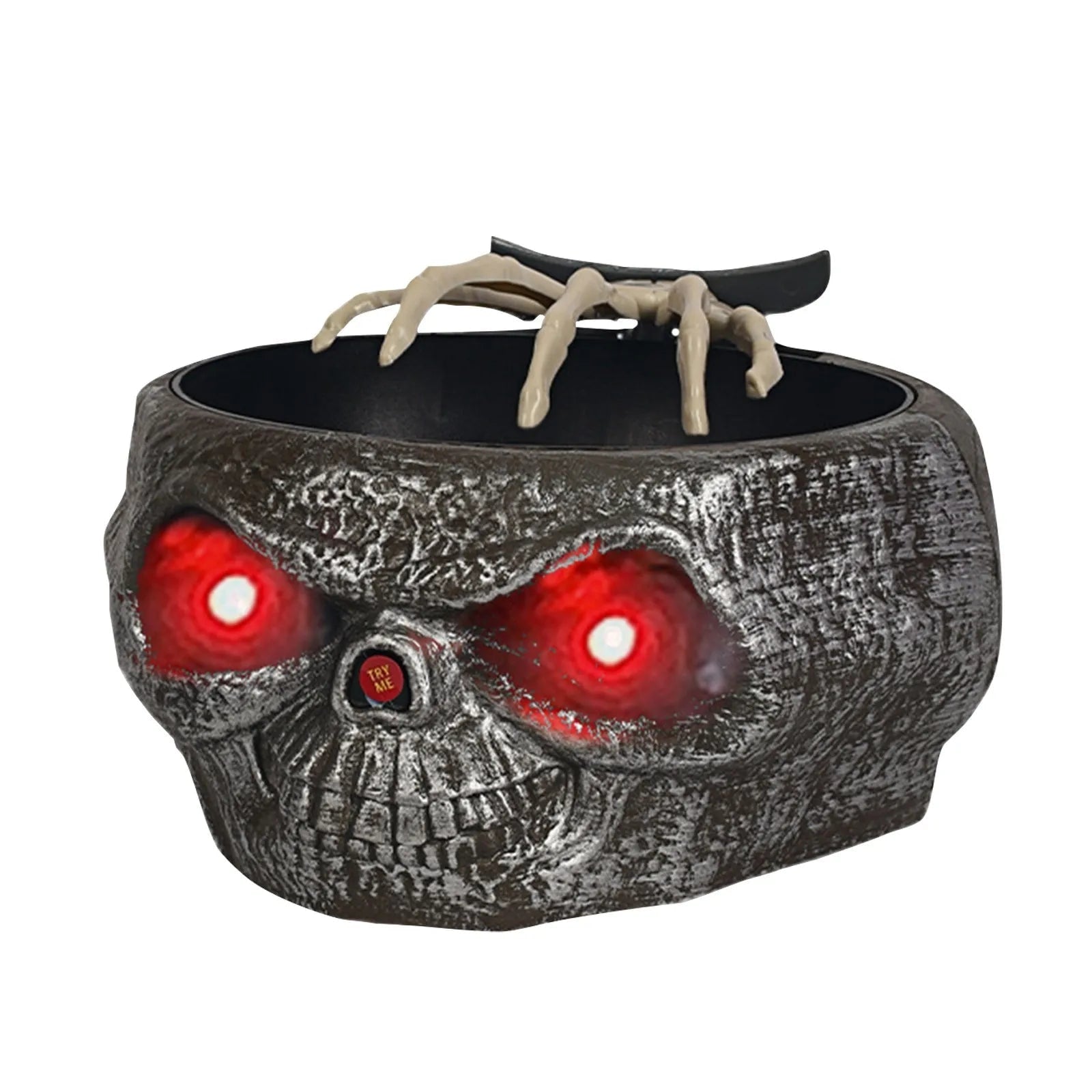 Halloween Interaktywna Miska na Słodycze ze Czujnikiem Ruchu i świecącymi Oczami LED - Image 7