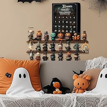Halloween Kalendarz Adwentowy dla Dzieci z Mini Figurkami Potworów i Duchów - Image 5