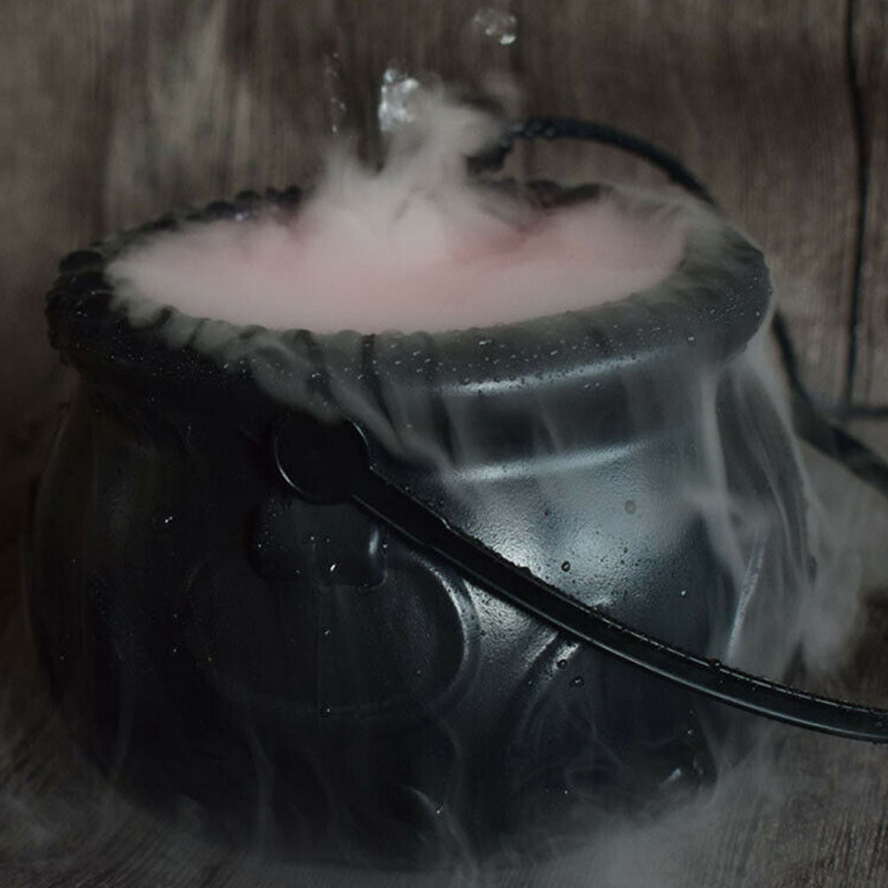 Halloween Kociołek Czarownicy z Generatorem Mgły i LED do Dekoracji Domu - Image 5
