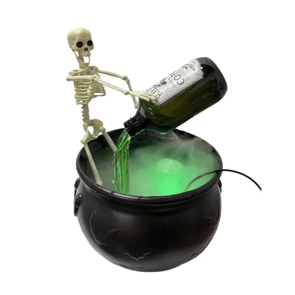 Halloween Kociołek Czarownicy z Wytwornicą Mgły i Podświetleniem LED - Image 12
