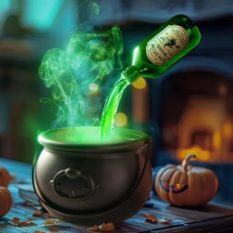 Halloween Kociołek Czarownicy z Wytwornicą Mgły i Podświetleniem LED - Image 17