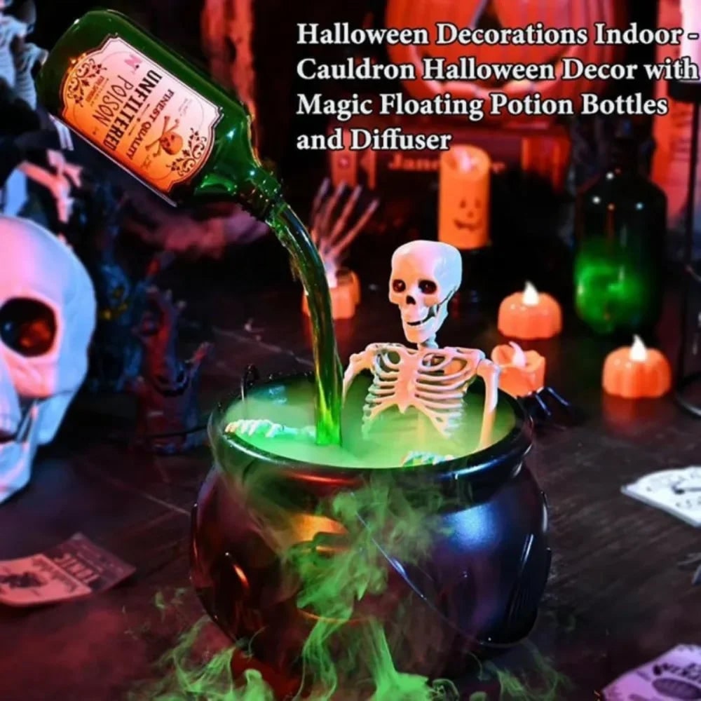 Halloween Kociołek Czarownicy z Wytwornicą Mgły i Podświetleniem LED - Image 8