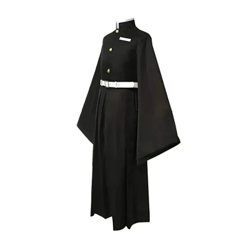 Halloween Kostium Cosplay Anime Strój Samuraja z Szerokimi Rękawami i Peruką Turkusową - Image 4