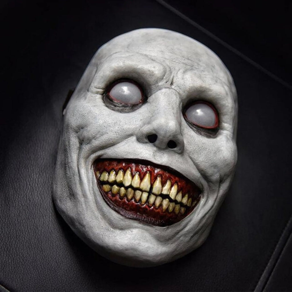 Halloween Kostium Straszna Maska Demona z Ostrymi Zębami i Zmarszczkami do Przebrania na Imprezę - Image 4