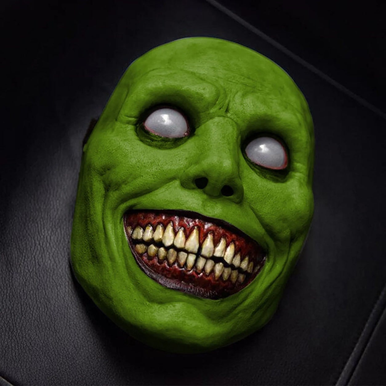 Halloween Kostium Straszna Maska Demona z Ostrymi Zębami i Zmarszczkami do Przebrania na Imprezę - Image 5