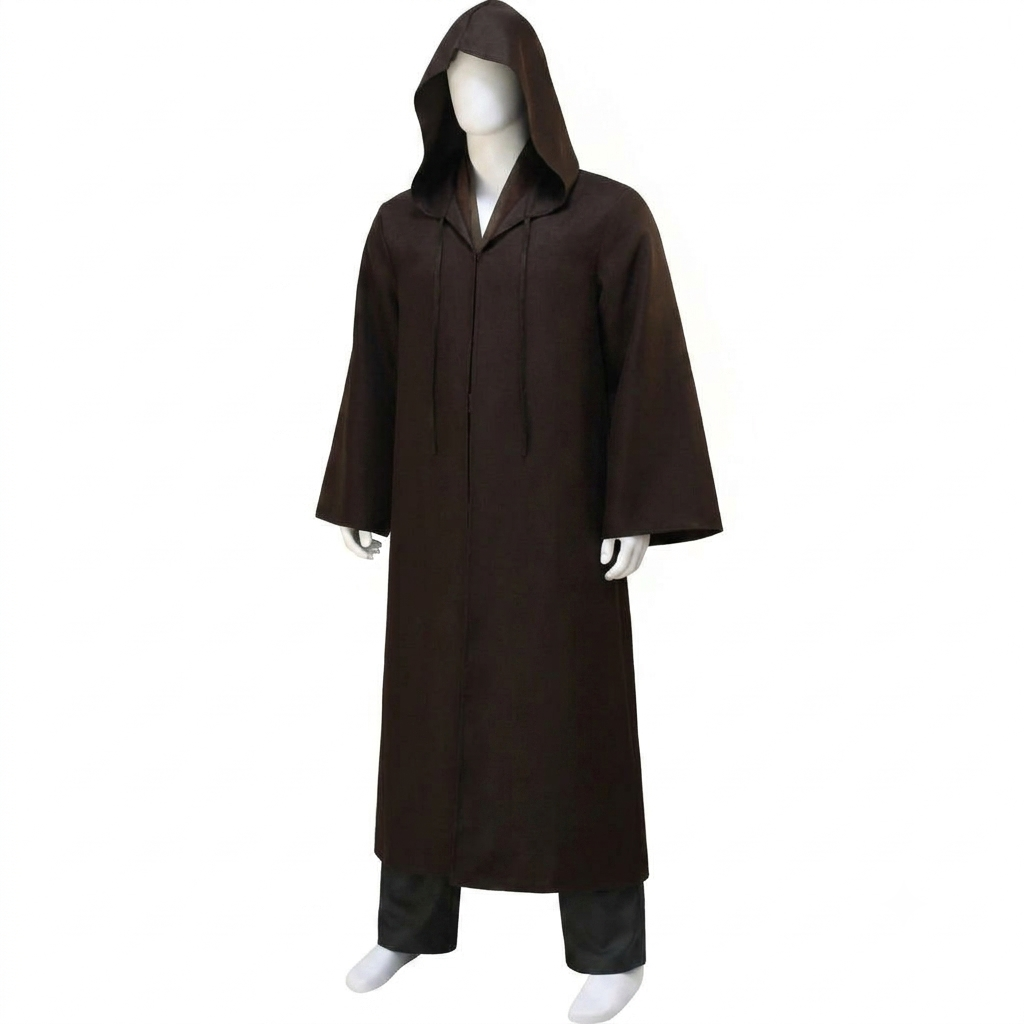 Halloween Kostium Szata z Kapturem Tunika i Spodnie Przygodowy Strój Cosplay - Image 3