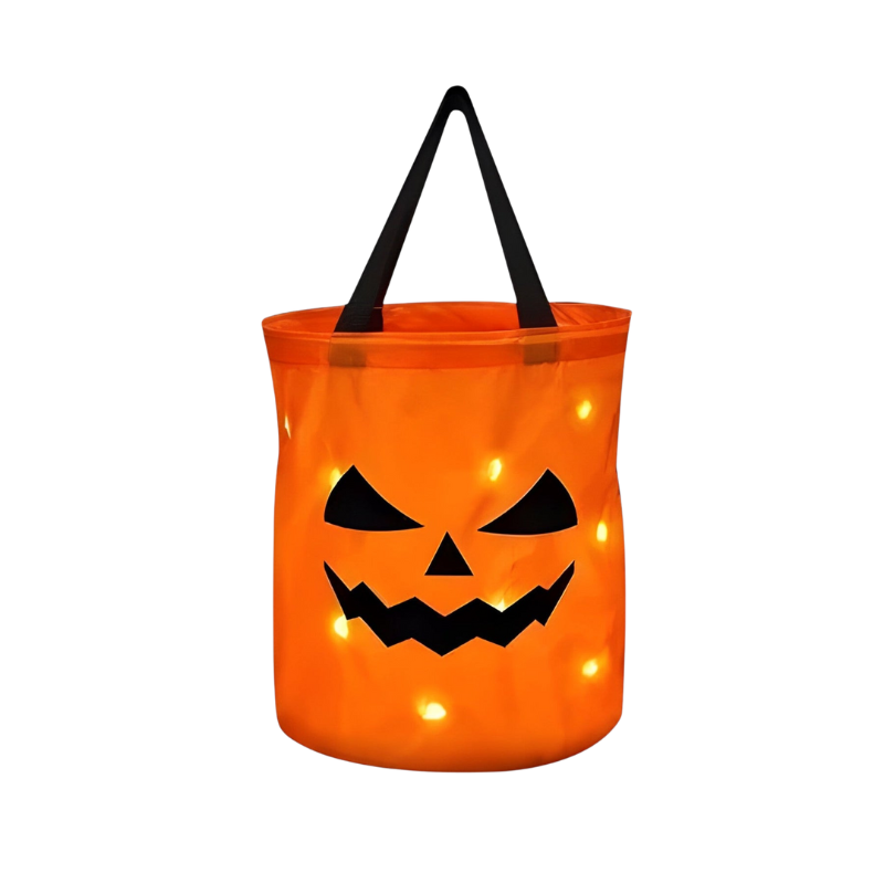 Halloween Koszyk na Słodycze z Dyniami i Podświetleniem LED do Dekoracji - Image 2