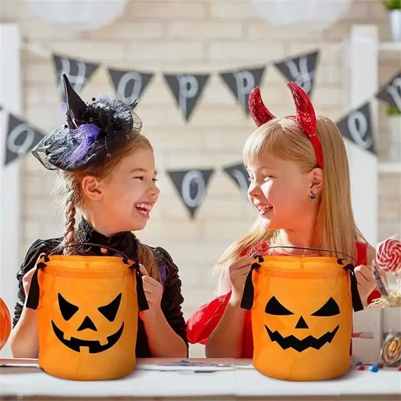 Halloween Koszyk na Słodycze z Dyniami i Podświetleniem LED do Dekoracji - Image 5
