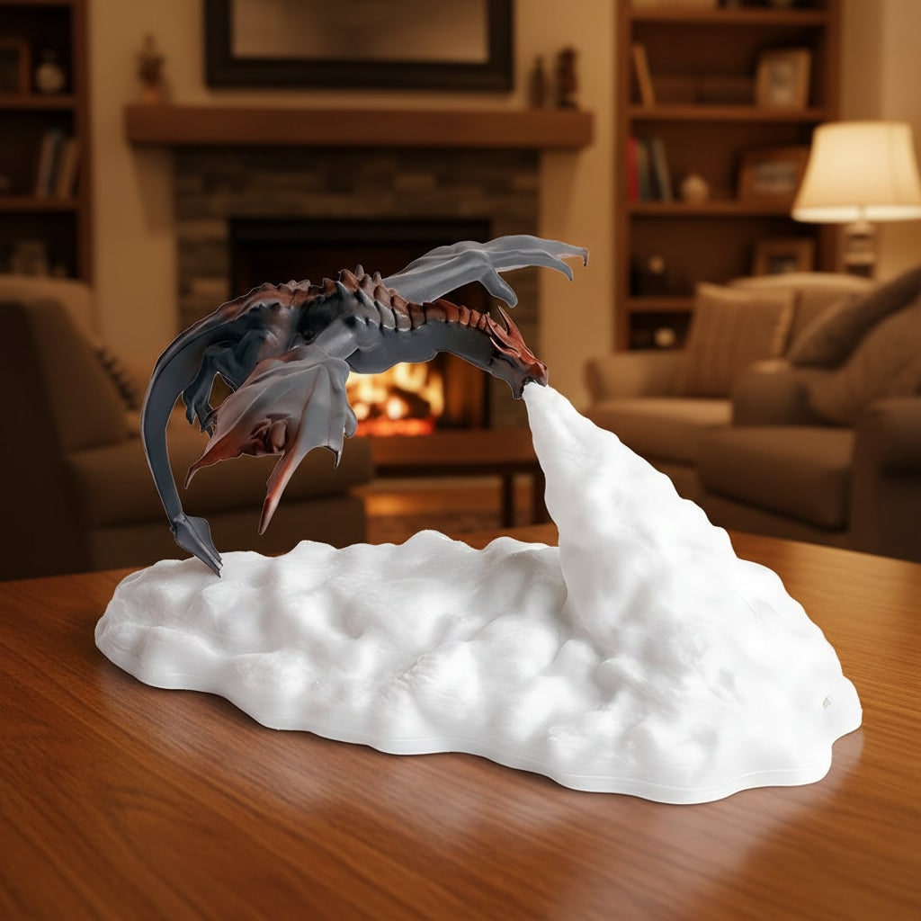 Halloween Lampka Nocna Smok Dekoracyjna z Podświetleniem LED do Pokoju Dziecka dla Dzieci - Image 3