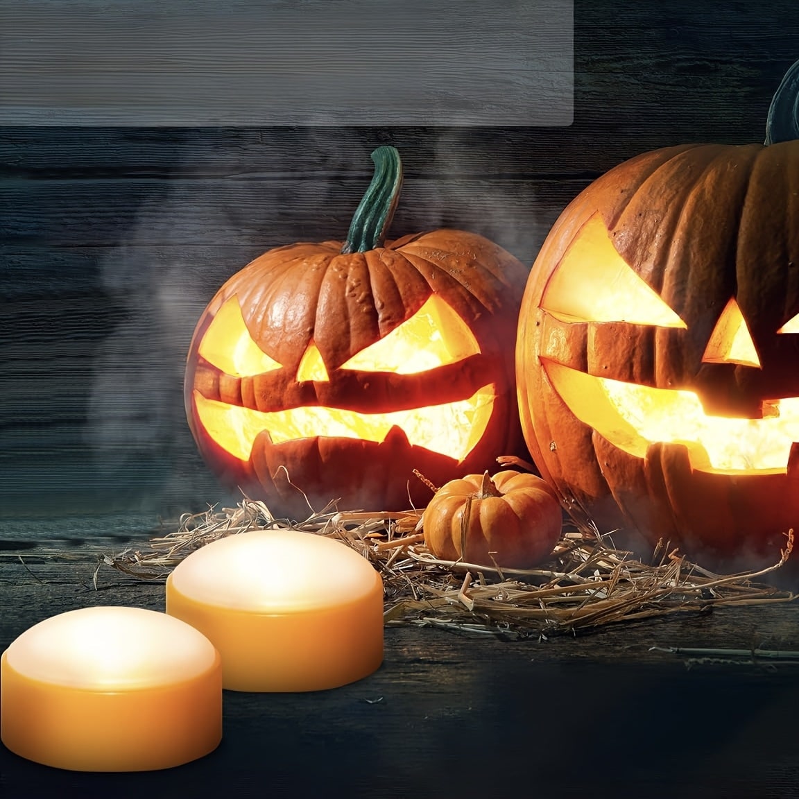 Halloween Lampki LED do Dyni z Pilotem Bezpłomieniowe Dekoracja Ogrodowa Dekoracje Dla Dzieci - Image 1
