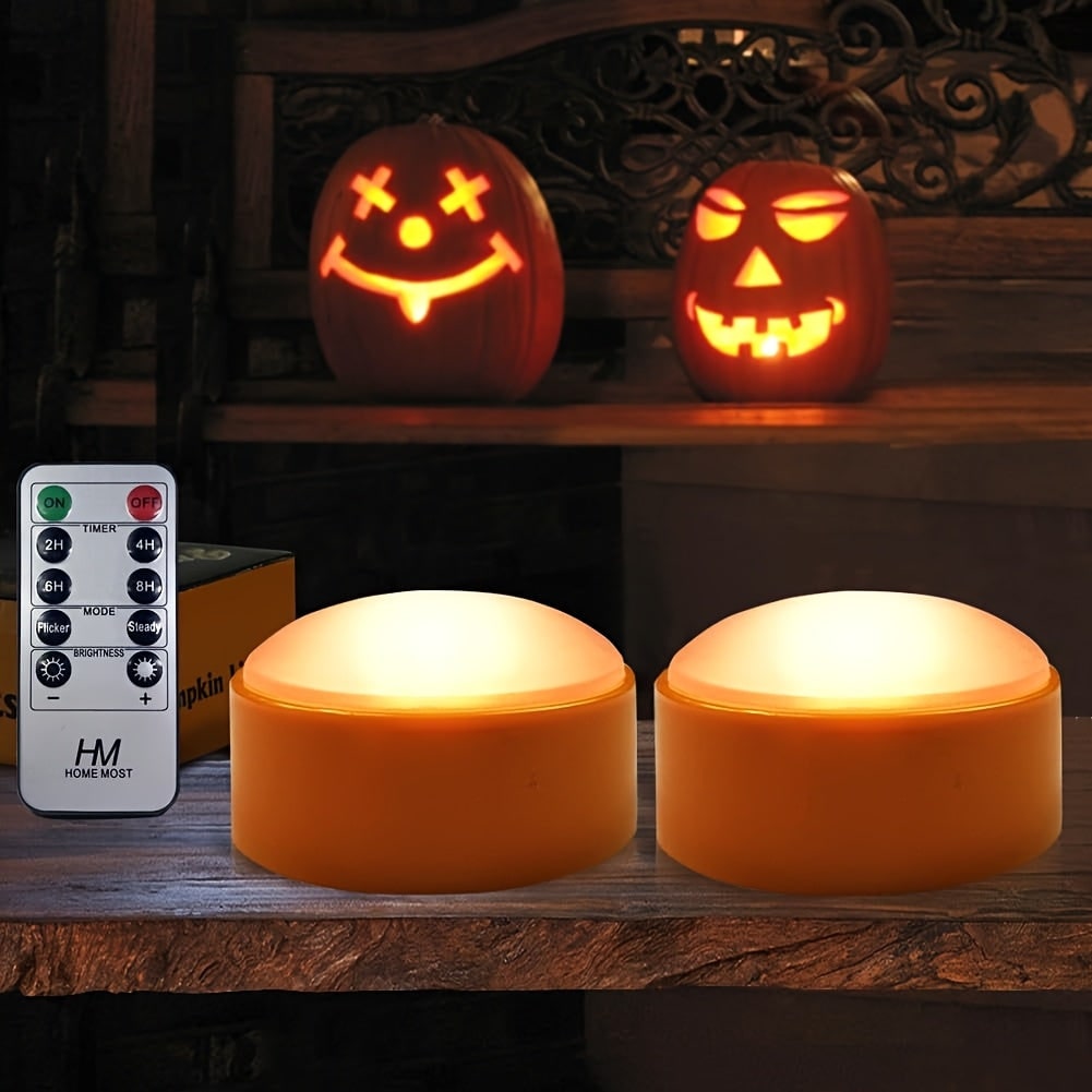Halloween Lampki LED do Dyni z Pilotem Bezpłomieniowe Dekoracja Ogrodowa Dekoracje Dla Dzieci - Image 4