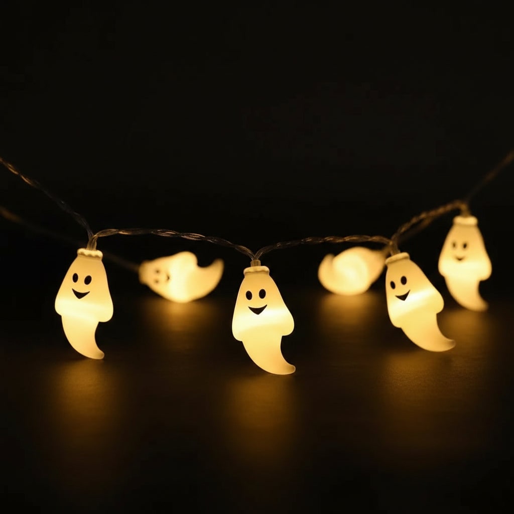 Halloween Lampki LED Girlanda Duszki świetlna do Dekoracji Wnętrz i Ogrodu 150cm - Image 1