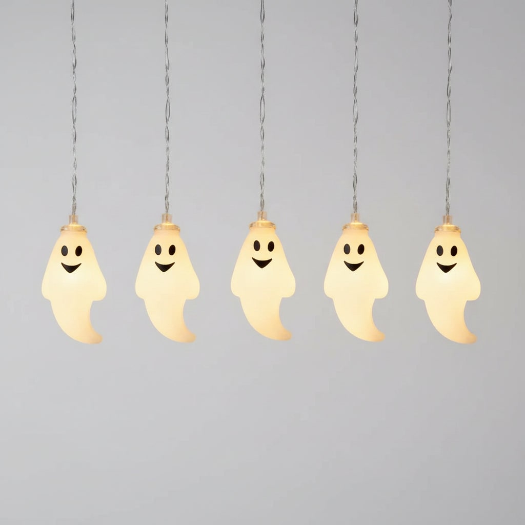 Halloween Lampki LED Girlanda Duszki świetlna do Dekoracji Wnętrz i Ogrodu 150cm - Image 3