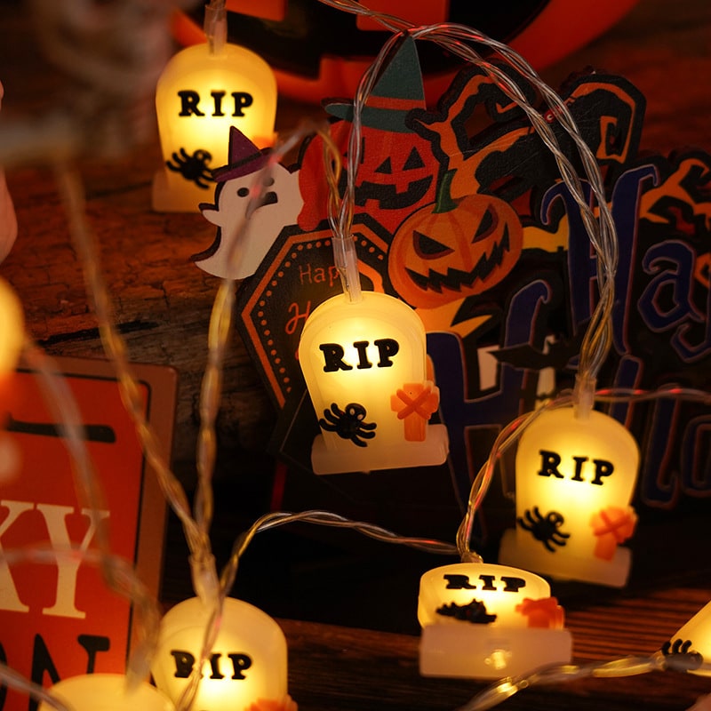 Halloween Lampki LED na Baterie Zewnętrzne do Domu Girlanda świetlna z Dekoracjami - Image 10