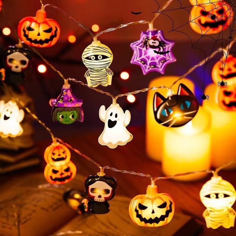 Halloween Lampki LED na Baterie Zewnętrzne do Domu Girlanda świetlna z Dekoracjami - Image 15
