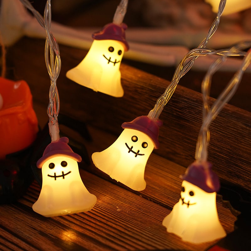 Halloween Lampki LED na Baterie Zewnętrzne do Domu Girlanda świetlna z Dekoracjami - Image 2