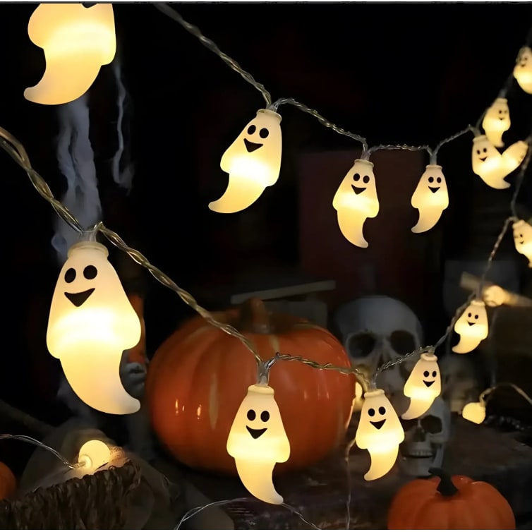 Halloween Lampki LED na Baterie Zewnętrzne do Domu Girlanda świetlna z Dekoracjami - Image 4