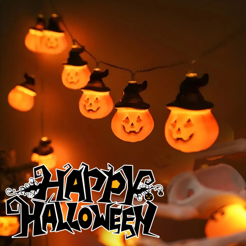 Halloween Lampki LED na Baterie Zewnętrzne do Domu Girlanda świetlna z Dekoracjami - Image 6