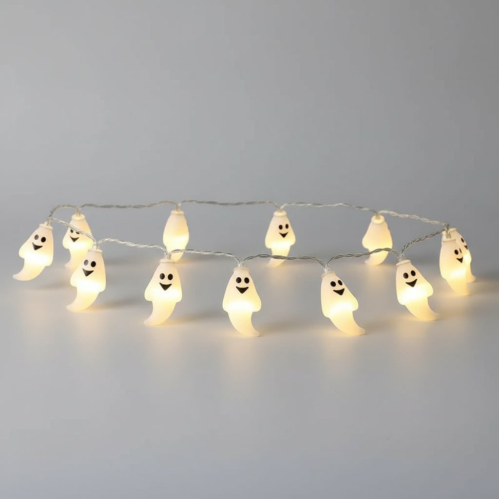 Halloween Lampki LED Sznur świetlny Dekoracyjny z Figurkami na Imprezę i Ogród - Image 3