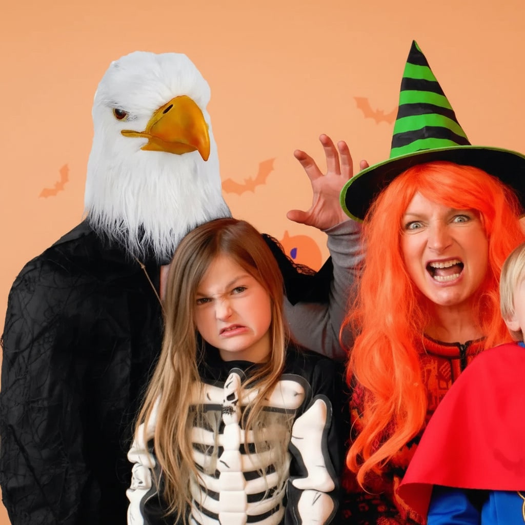 Halloween Maska Karnawałowa Orła Bielika Lateksowa na Całą Głowę Karnawalowa Do Druku - Image 4