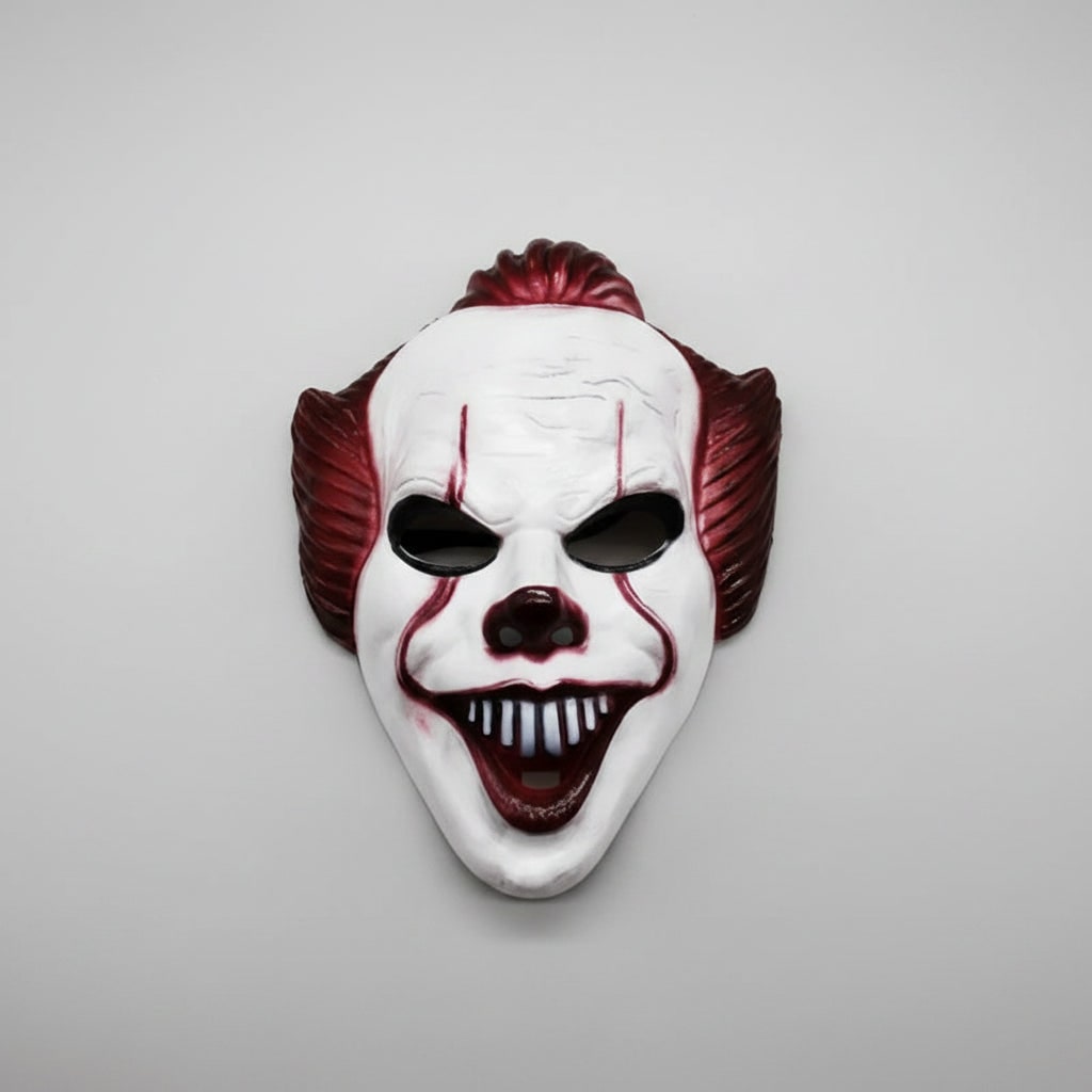 Halloween Maska Klauna ze Syntetycznymi Włosami Straszna na Imprezę i Cosplay - Image 5