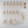 Halloween Miniaturowe Szkielety Ruchome Dekoracyjne ze Sznurkiem do Zawieszenia - Image 1