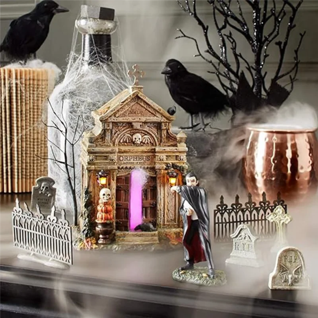 Halloween Miniaturowy Nagrobek Dekoracyjny z Nietoperzem i Napisem R.i.p. Na - Image 2