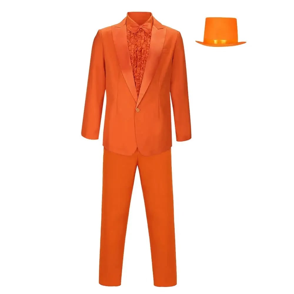 Halloween Męski Strój Garnitur Formalny z Cylindrem i żabotem do Imprezy Na - Image 1
