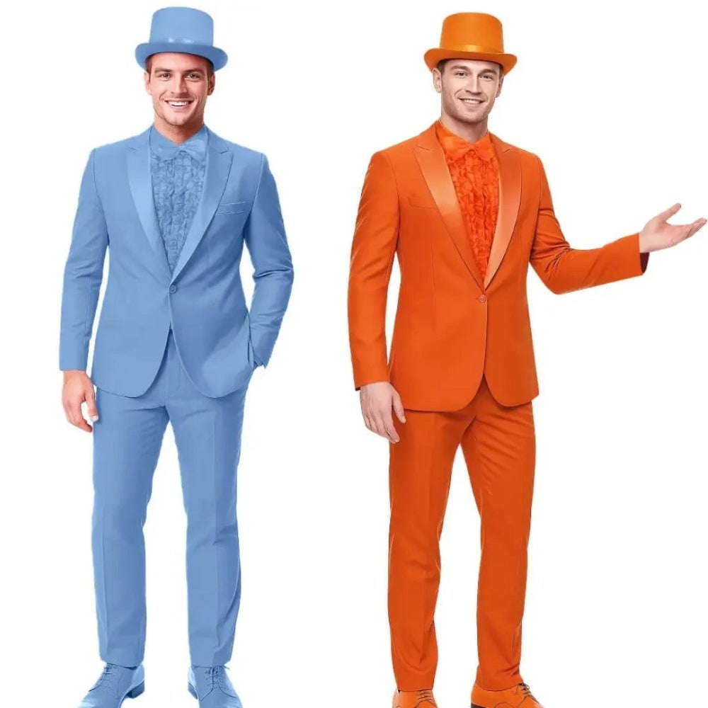 Halloween Męski Strój Garnitur Formalny z Cylindrem i żabotem do Imprezy Na - Image 2