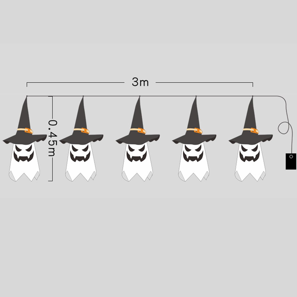 Halloween Ozdoby Wisząca Dekoracja Duch Lampion LED Papierowy do Domu i Imprezy - Image 14