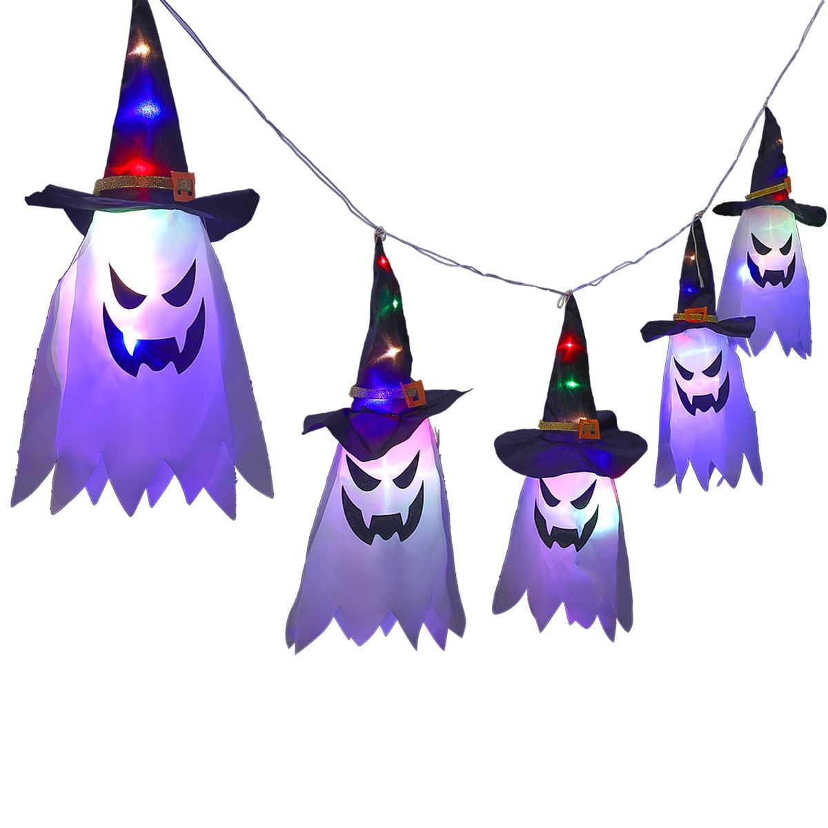 Halloween Ozdoby Wisząca Dekoracja Duch Lampion LED Papierowy do Domu i Imprezy - Image 18